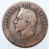 10 сантим 1861г. Франция. Наполеон III , медь, состояние VF - Мир монет