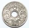 5 сантим 1923г. Франция, никель,состояние VF - Мир монет