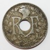 25 сантим 1921г. Франция, никель,состояние VF - Мир монет