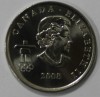 25 центов 2008г.  Канада. Фристайл, состояние UNC. - Мир монет