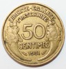 50 сантим 1931г. Франция,  Либертина, бронза,состояние VF+ - Мир монет