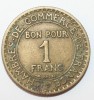 1 франк 1922г. Франция, бронза,  состояние VF+. - Мир монет
