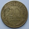 20 сантимов 1971г. Франция, состояние VF - Мир монет