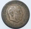 1 песета  1947г. Испания. Франсиско Франко, бронза, состояние XF - Мир монет