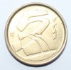 5 песет 1992г. Испания. Хуан Карлос. Стилизованные парусники, бронза, состояние UNC - Мир монет