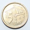 5 песет 1995г. Испания. Хуан Карлос. Астурия, бронза, состояние XF - Мир монет