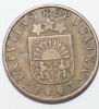 1 сантим 2003г. Латвия, сталь с медным покрытием, состояние VF+. - Мир монет