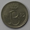 25 сантимов  1972г. Бельгия, никель, состояние XF. - Мир монет