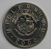 5 долларов 2000г. Либерия. Год Змеи, Лунный календарь.  состояние UNC. - Мир монет
