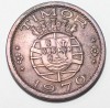 50 сентаво 1970г. Тимор (Порт), бронза, состояние XF. - Мир монет