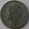 1 франк 1941г. Франция, начало оккупации 3-м рейхом, алюминий,  состояние VF. - Мир монет