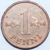 1 пенни 1963г. Финляндия, бронза, состояние VF - Мир монет