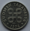 1 пенни 1974г. Финляндия, алюминий , состояние VF - Мир монет