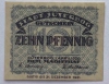 Банкнота нотгельд Германии 10 пфенниг 1920г. Гетеборг, состояние UNC - Мир монет