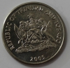 25 центов 2005г. Тринидад и Тобаго,состояние UNC - Мир монет