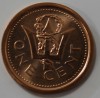 1 цент 2010г. Барбадос,  состояние UNC.. - Мир монет