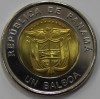 1 бальбоа 2019г. Панама. Официальный логотип Всемирного дня молодежи обыкновенный,  биметалл,состояние UNC - Мир монет