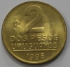 2 песо 1998г. Уругвай , состояние UNC - Мир монет