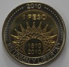 1 песо 2010г. Аргентина. Плато, состояние UNC - Мир монет