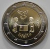 2 евро 2017г. Мальта. Солидарность и  Мир, состояние UNC. - Мир монет