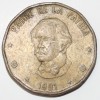 1 песо 1991г. Доминиканская Республика, состояние VF - Мир монет