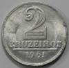 2 крузейро 1961г. Бразилия, состояние XF - Мир монет