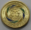 2 доллара 2018г. Соломоновы Острова. 40 лет Независимости, цветная, состояние UNC - Мир монет