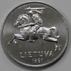 2 цента 1991г.  Республика Литва, состояние UNC - Мир монет