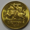 50 центов 2009 г. Литва ,состояние UNC  - Мир монет