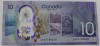 Банкнота 10 долларов 2017г. Канада. "150-летие Канады",пластик,состояние UNC. - Мир монет