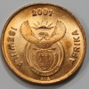 1 цент 2001г. ЮАР, Птицы, состояние UNC - Мир монет