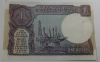 1 рупия 1985г.  Индия, Нефтяная платформа, состояние UNC,со следами от скрепки. - Мир монет