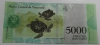  Банкнота 5000 боливар  2017г. Венесуэла. Черепахи, состояние UNC. - Мир монет