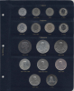    Р0038-Р1/Р2.  Комплект  2х  листов  Коллекционер  для регулярных монет Швейцарии. - Мир монет