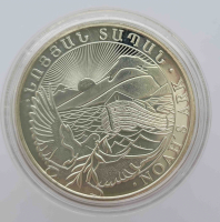 500 драм 2015г. Армения. Ноев Ковчег, чистого серебра 1 унция(31.1г),UNC - Мир монет