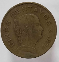 5 сентаво 1971г. Мексика. , состояние XF - Мир монет