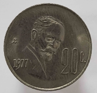 20 сентаво 1977г. Мексика, состояние XF - Мир монет