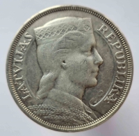 5 лат 1931г. Латвия, серебро 0,835, вес 25 грамм, состояние aUNC - Мир монет