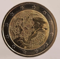 2 евро 2022г. Литва.  35 лет программы Эразмус, состояние UNC - Мир монет