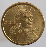 1 доллар  2003г. США. Р .  Парящий орел, состояние UNC - Мир монет