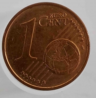1 евроцент 2011 г.Германия. D, состояние VF  - Мир монет