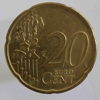 20 евроцентов 2001г. Нидерланды, состояние VF  - Мир монет