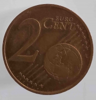 2 евроцента 2003г.Австрия, состояние VF  - Мир монет