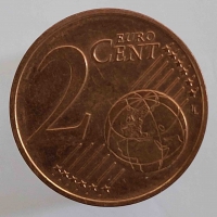 2 евроцента 2005г.Австрия, состояние VF  - Мир монет