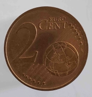 2 евроцента 2001г.Австрия, состояние VF  - Мир монет