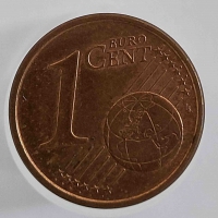 1 евроцент, 2005г. Италия , состояние VF   - Мир монет