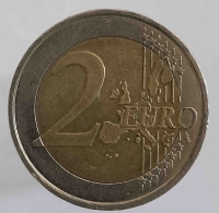 2 евро 2001г. Франция. регулярный чекан состояние VF - Мир монет