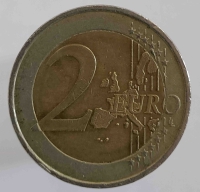2 евро 2002г. Франция. регулярный чекан состояние VF - Мир монет