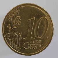 10 евроцентов 2008 г. Франция.  состояние VF - Мир монет