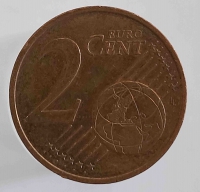  2 евроцента  1999 г. Франция.  состояние VF - Мир монет